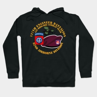 82nd Airborne Div - Beret - Mass Tac - Maroon  - 127th Engineer Bn Hoodie